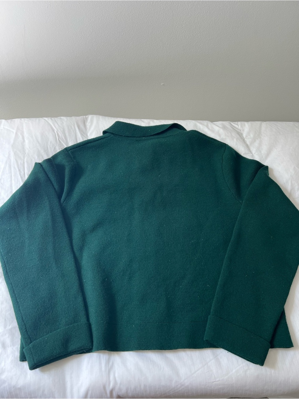 Sezane Betty Cardigan Green Knit - Picture 3 of 4